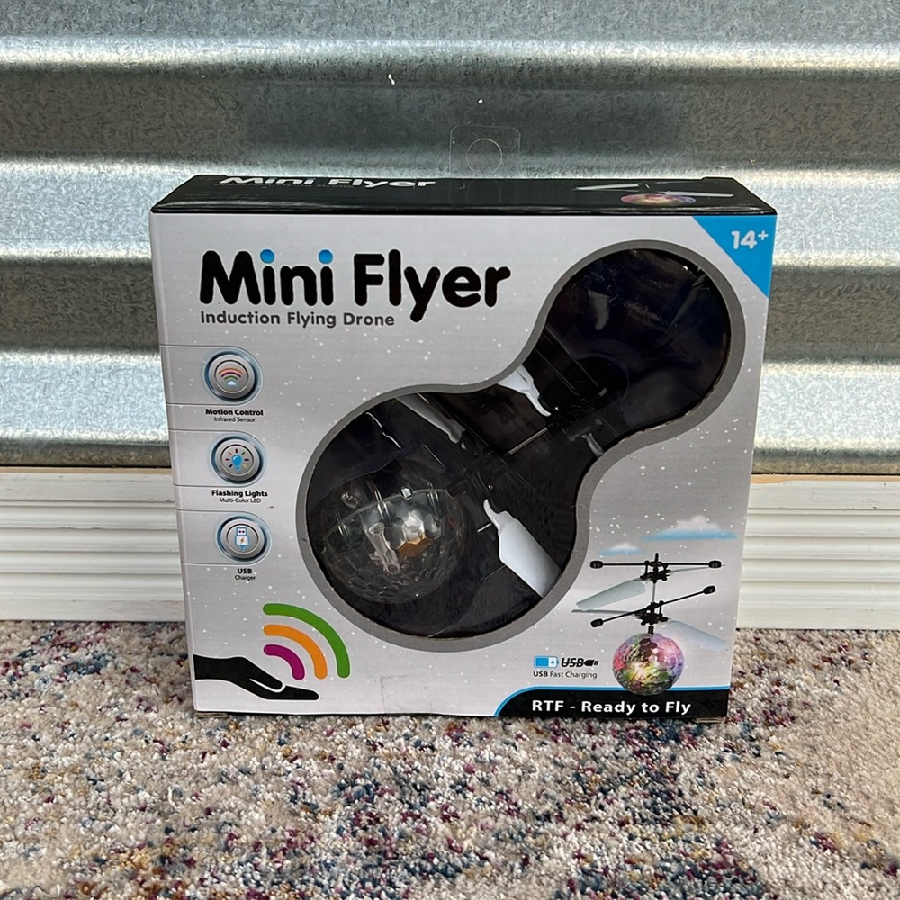 NWT Fun Factory Mini Flyer Induction Flying Drone Ready to Fly USB Charging - Picture 2 of 6